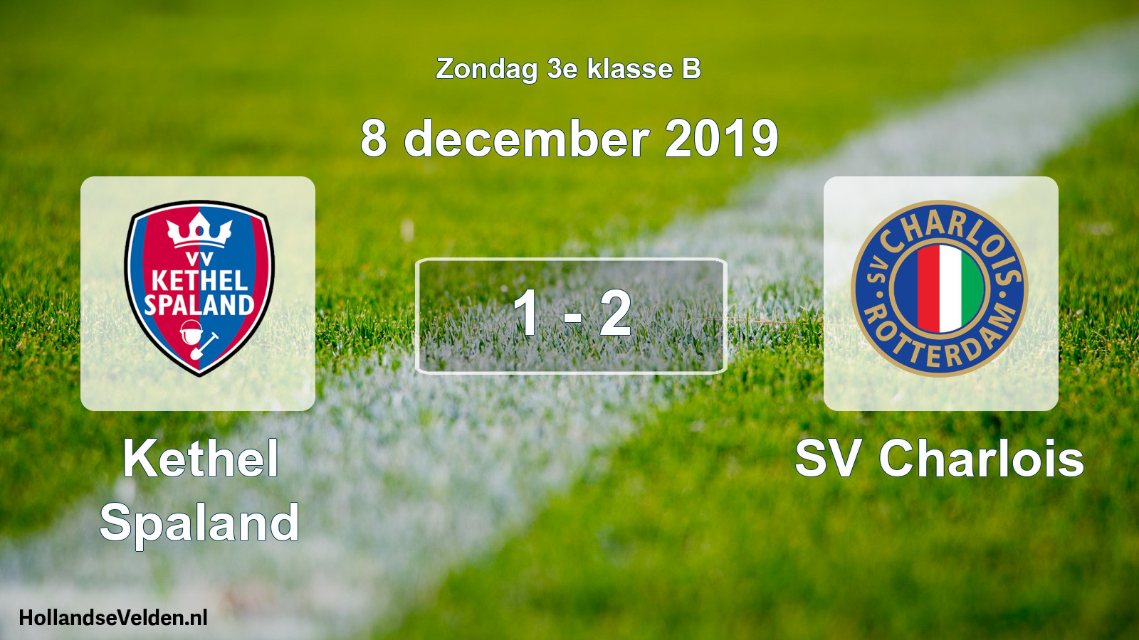 Total number of matches played: Kethel Spaland - SV Charlois 1 - 2 (8 December 2019)