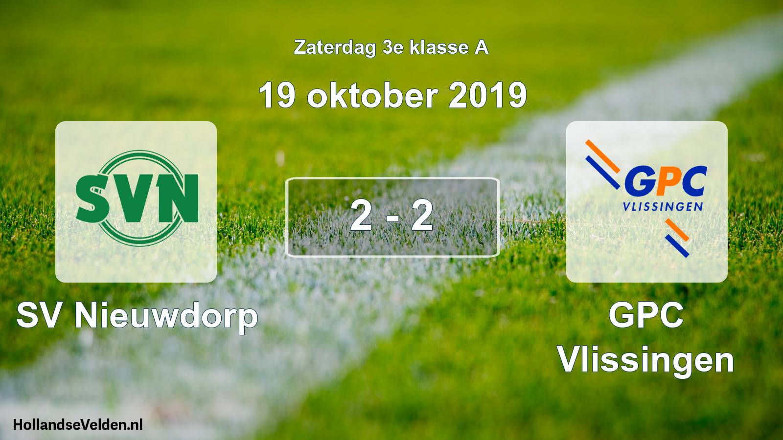 Total number of matches played: SV Nieuwdorp - GPC Vlissingen 2 - 2 (19 October 2019)