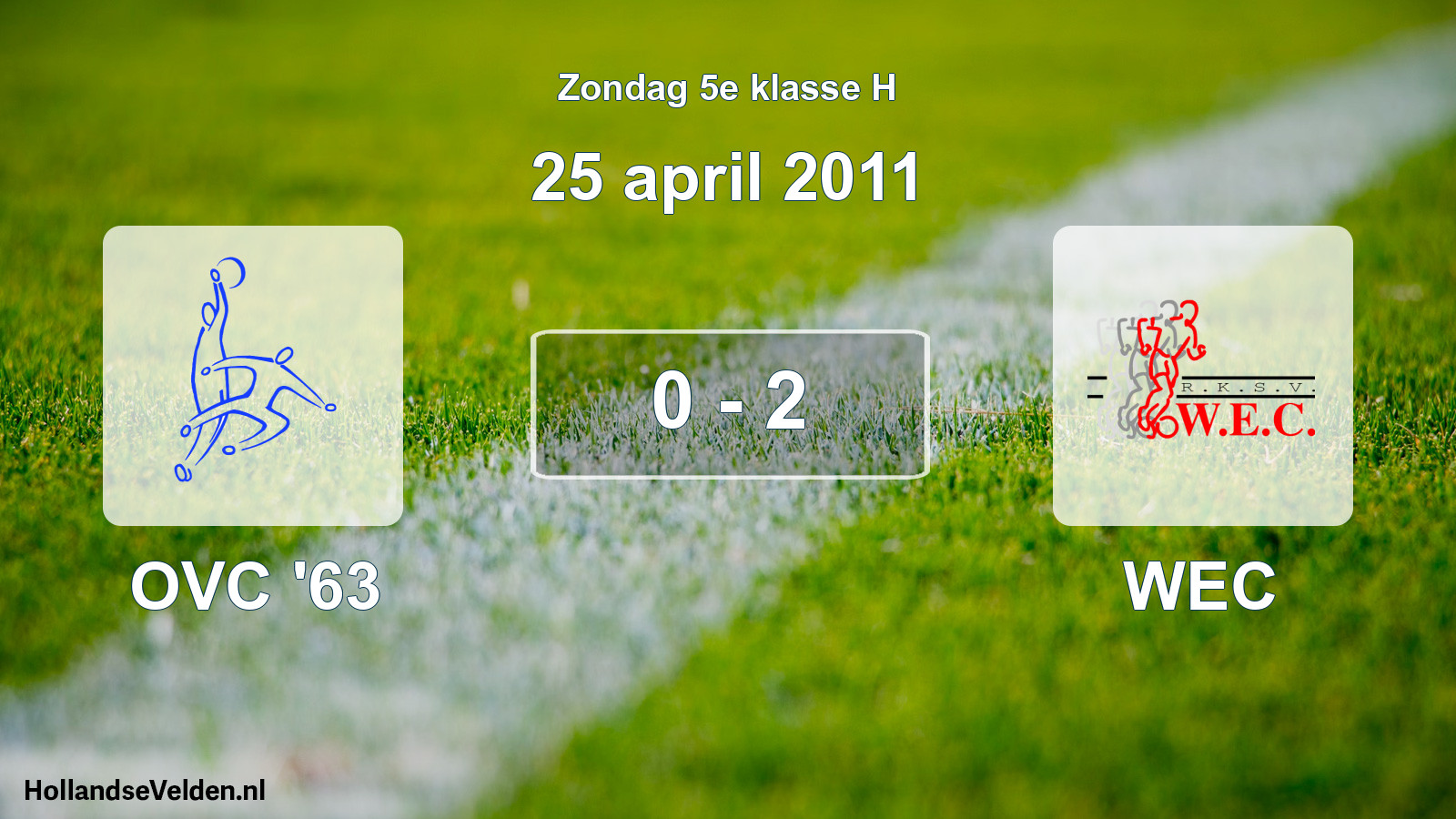 Total number of matches played: OVC '63 - WEC 0 - 2 (25 April 2011)
