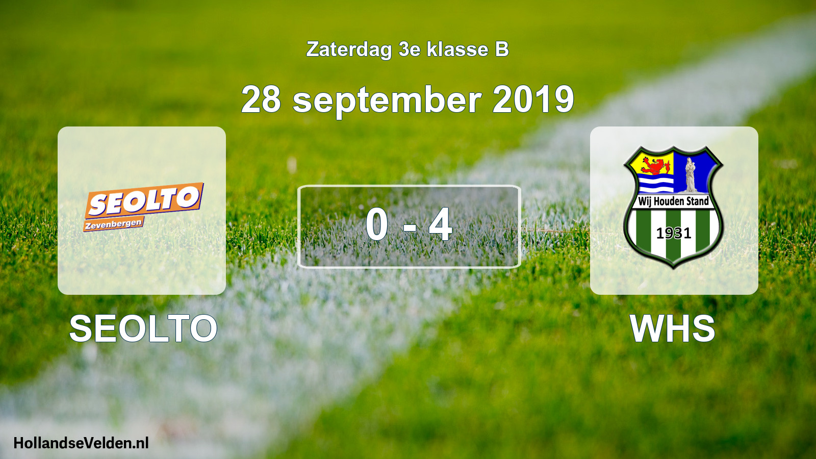 Total number of matches played: SEOLTO - WHS 0 - 4 (28 September 2019)