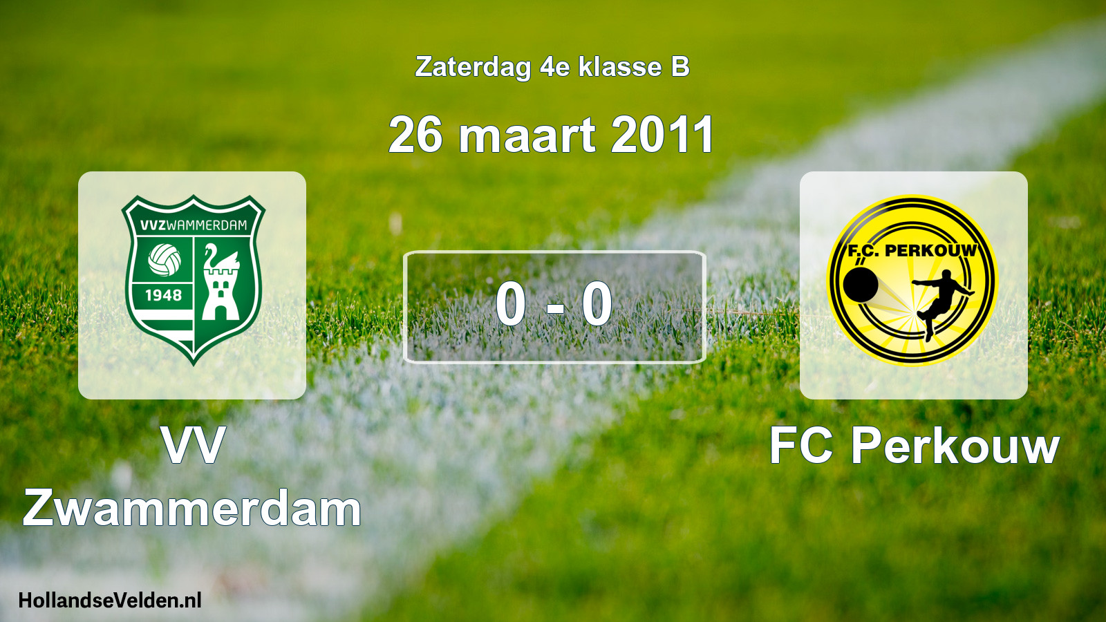 Total number of matches played: VV Zwammerdam - FC Perkouw 0 - 0 (26 March 2011)