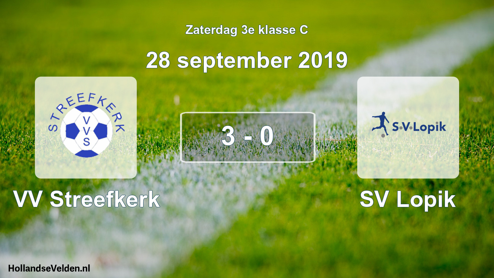 Total number of matches played: VV Streefkerk - SV Lopik 3 - 0 (28 September 2019)