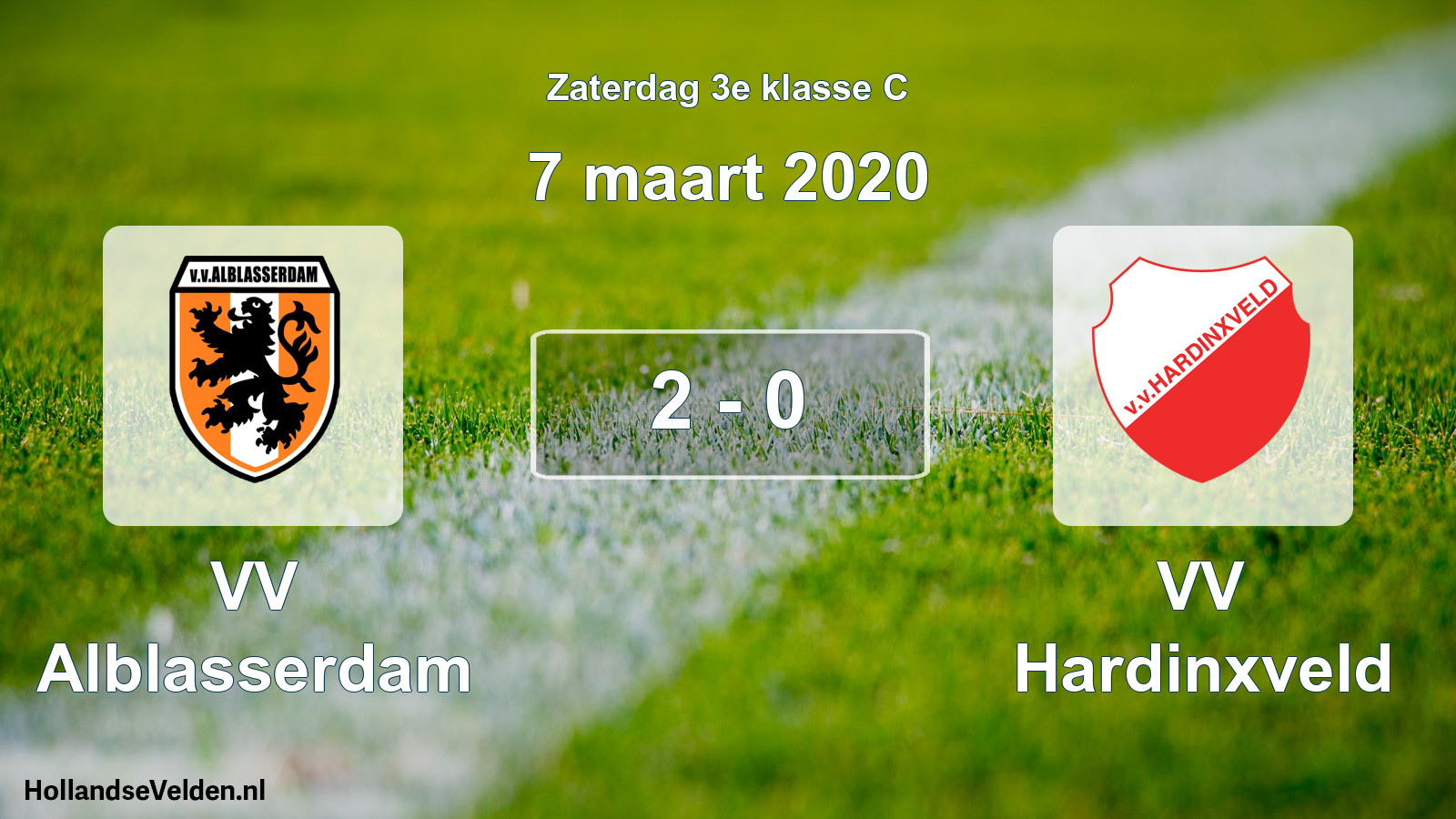 Total number of matches played: VV Alblasserdam - VV Hardinxveld 2 - 0 (7 March 2020)