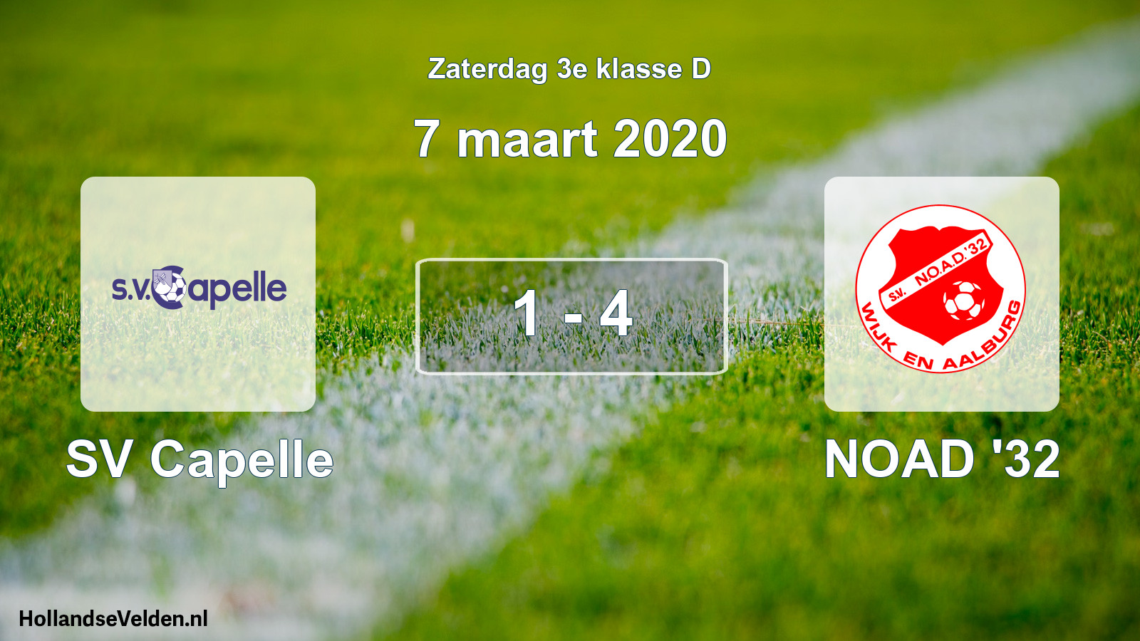 Total number of matches played: SV Capelle - NOAD '32 1 - 4 (7 March 2020)