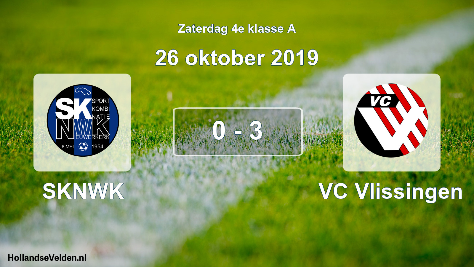 Total number of matches played: SKNWK - VC Vlissingen 0 - 3 (26 October 2019)