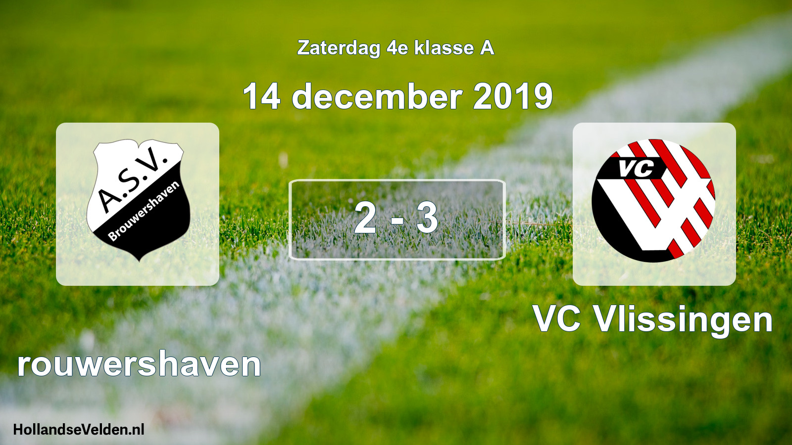 Total number of matches played: Brouwershaven - VC Vlissingen 2 - 3 (14 December 2019)