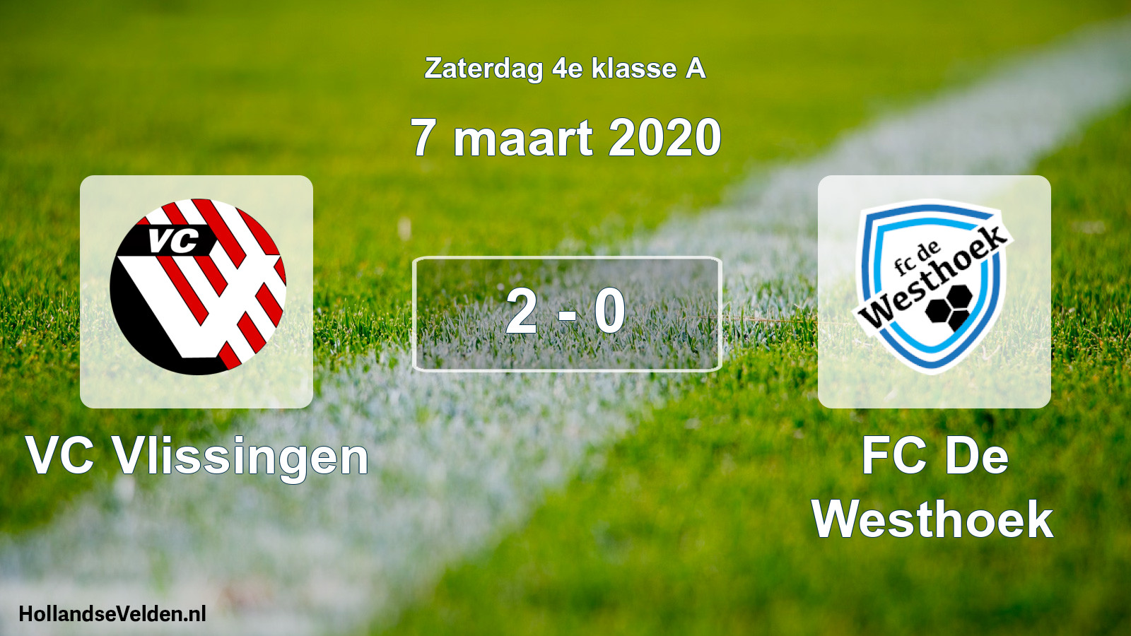 Total number of matches played: VC Vlissingen - FC De Westhoek 2 - 0 (7 March 2020)