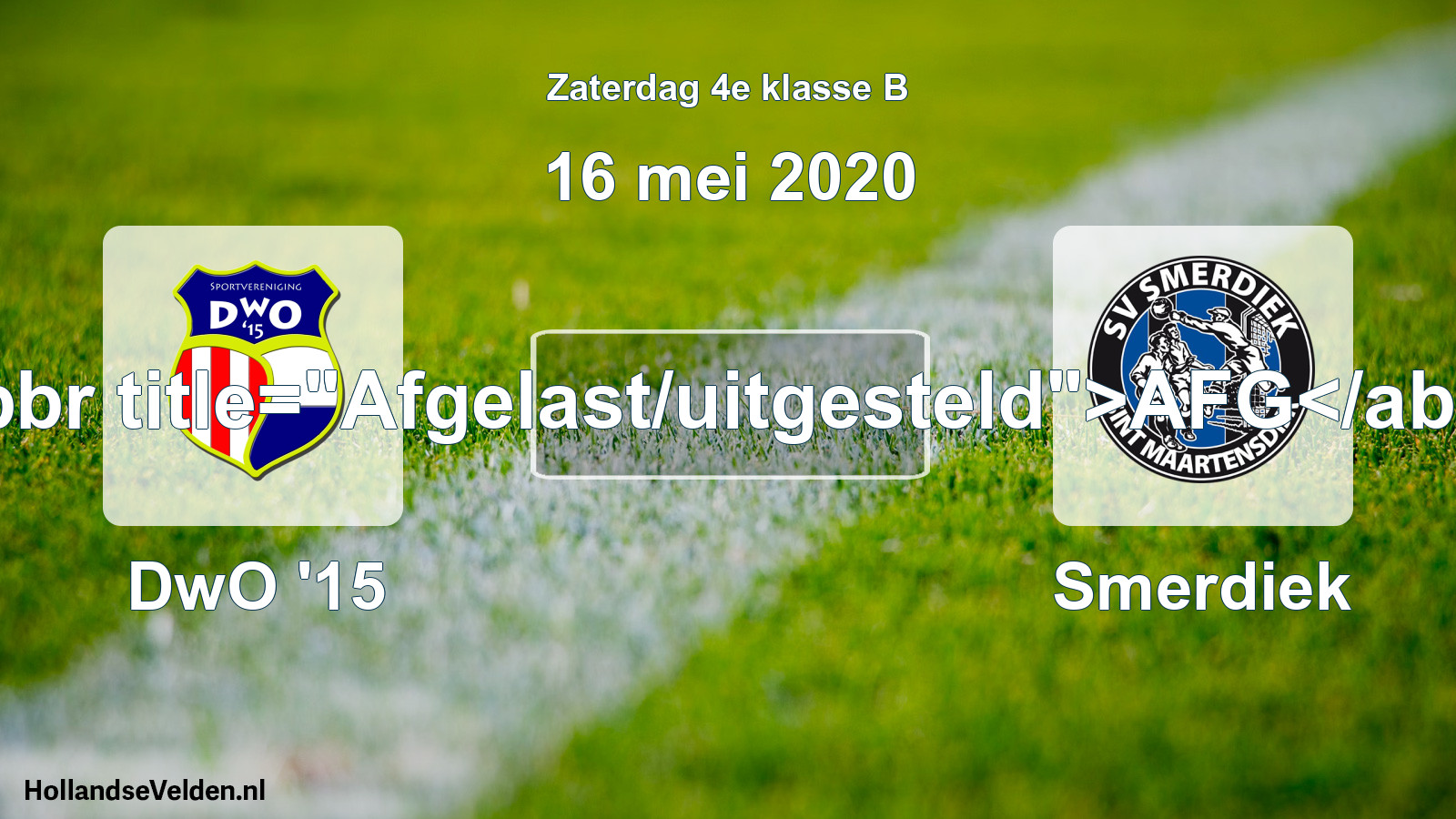 Scheduled Match: DwO '15 - Smerdiek (16 May 2020)