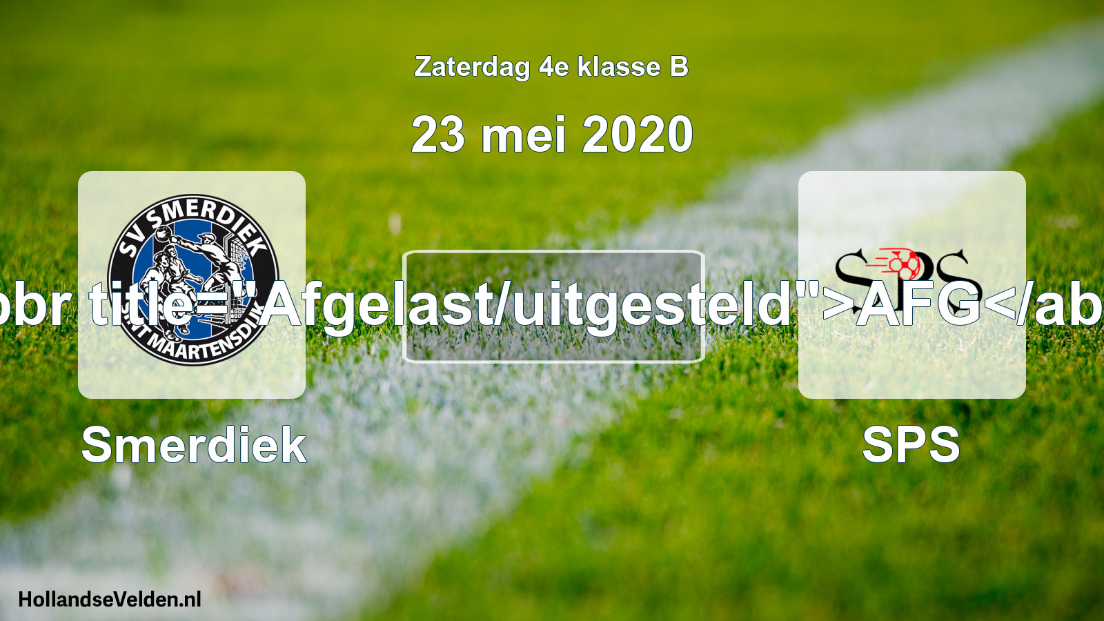 Scheduled Match: Smerdiek - SPS (23 May 2020)