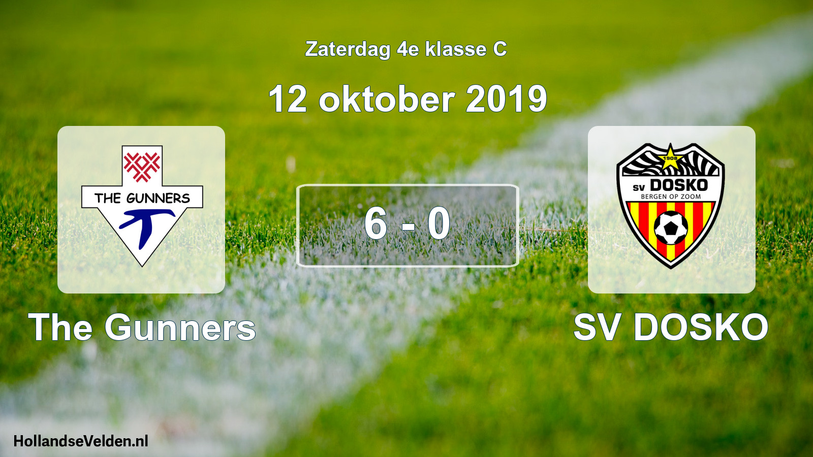 Total number of matches played: The Gunners - SV DOSKO 6 - 0 (12 October 2019)