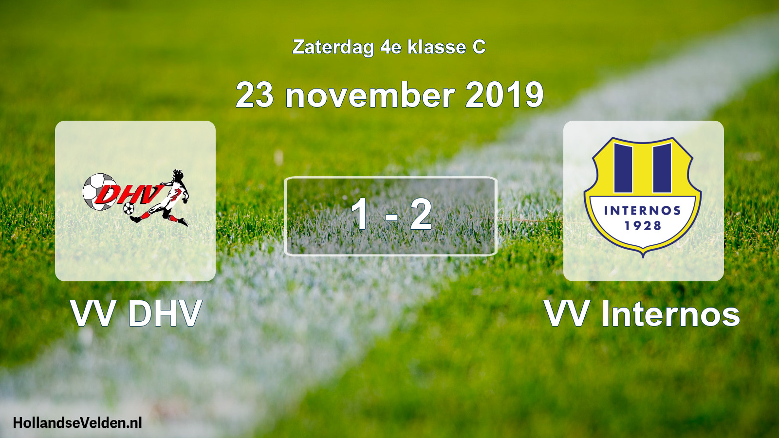 Total number of matches played: VV DHV - VV Internos 1 - 2 (23 November 2019)