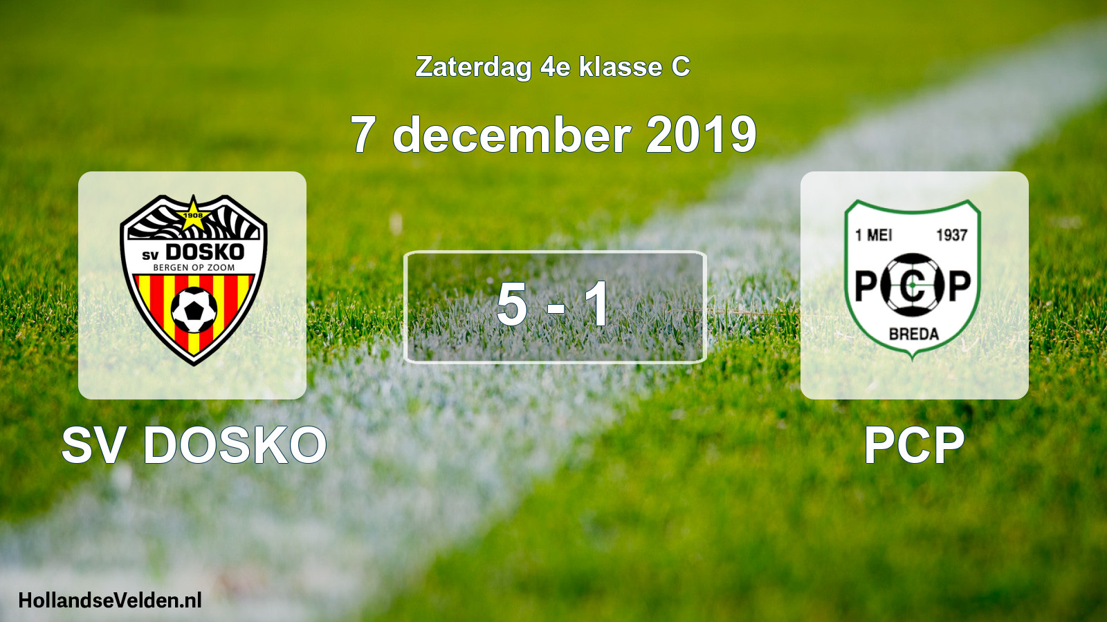 Total number of matches played: SV DOSKO - PCP 5 - 1 (7 December 2019)