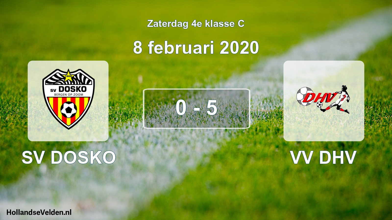 Total number of matches played: SV DOSKO - VV DHV 0 - 5 (8 February 2020)
