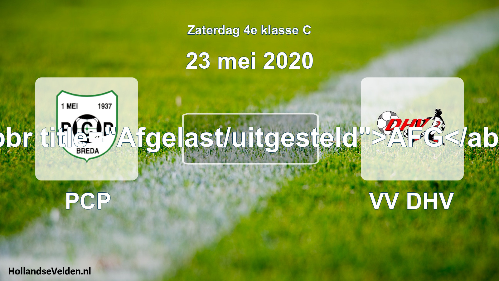 Scheduled Match: PCP - VV DHV (23 May 2020)