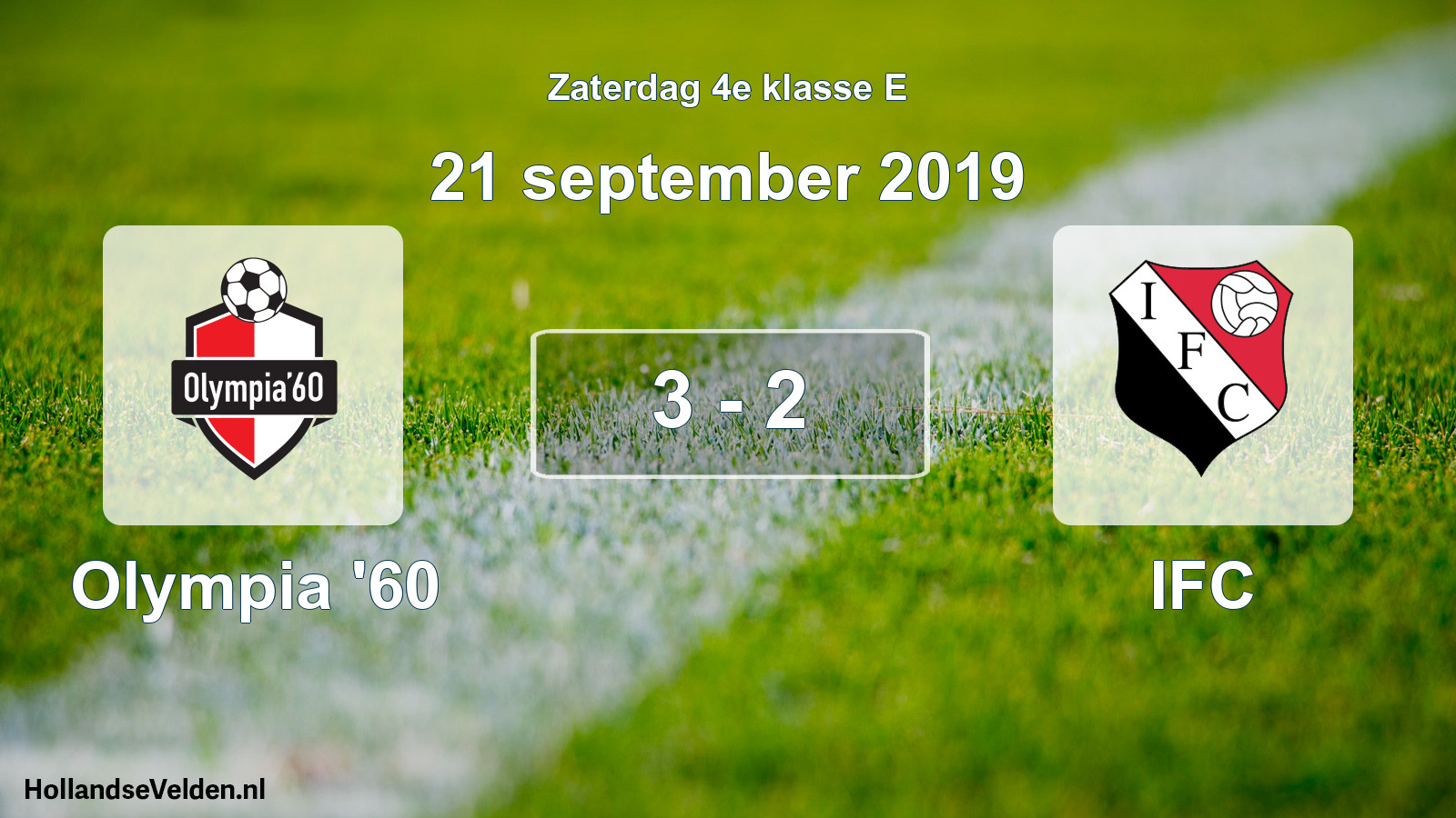 Total number of matches played: Olympia '60 - IFC 3 - 2 (21 September 2019)