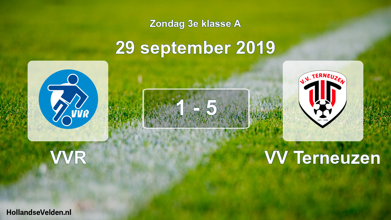 Total number of matches played: VVR - VV Terneuzen 1 - 5 (29 September 2019)
