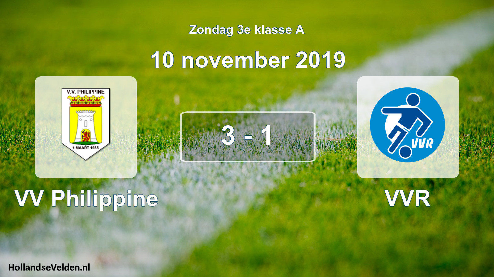 Total number of matches played: VV Philippine - VVR 3 - 1 (10 November 2019)