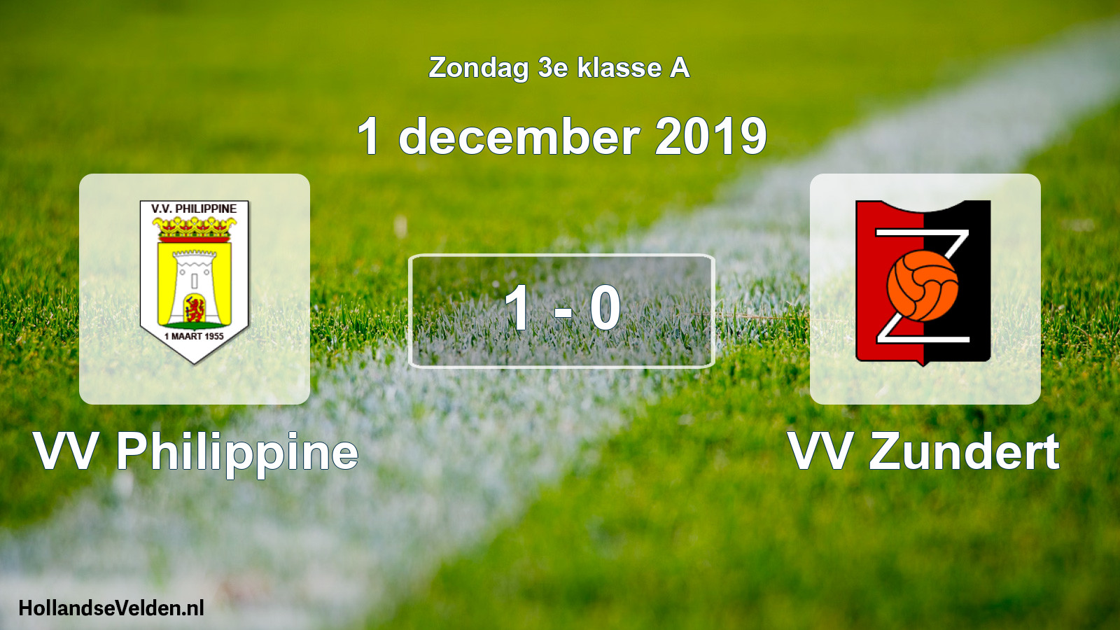 Total number of matches played: VV Philippine - VV Zundert 1 - 0 (1 December 2019)