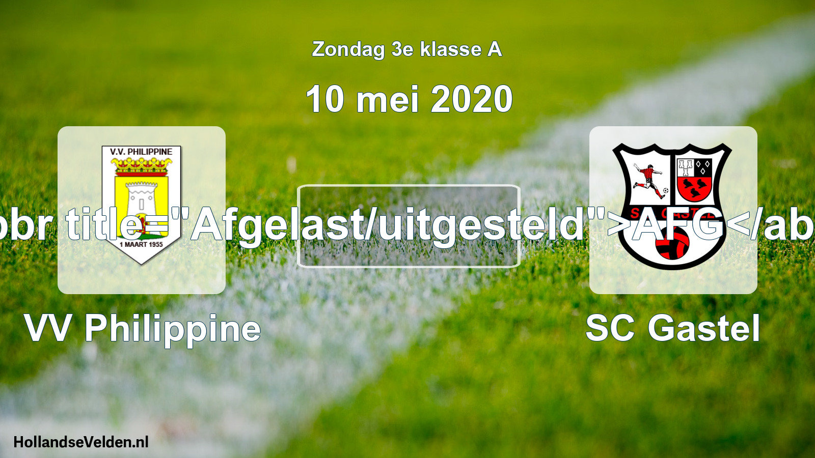 Scheduled Match: VV Philippine - SC Gastel (10 May 2020)
