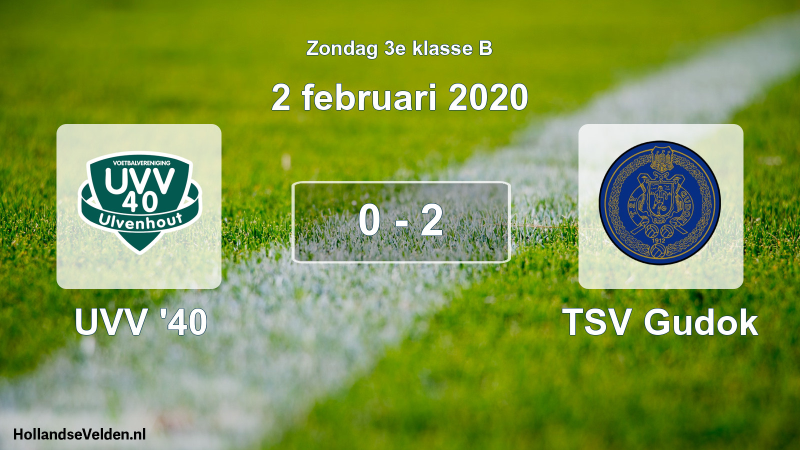 Total number of matches played: UVV '40 - TSV Gudok 0 - 2 (2 February 2020)