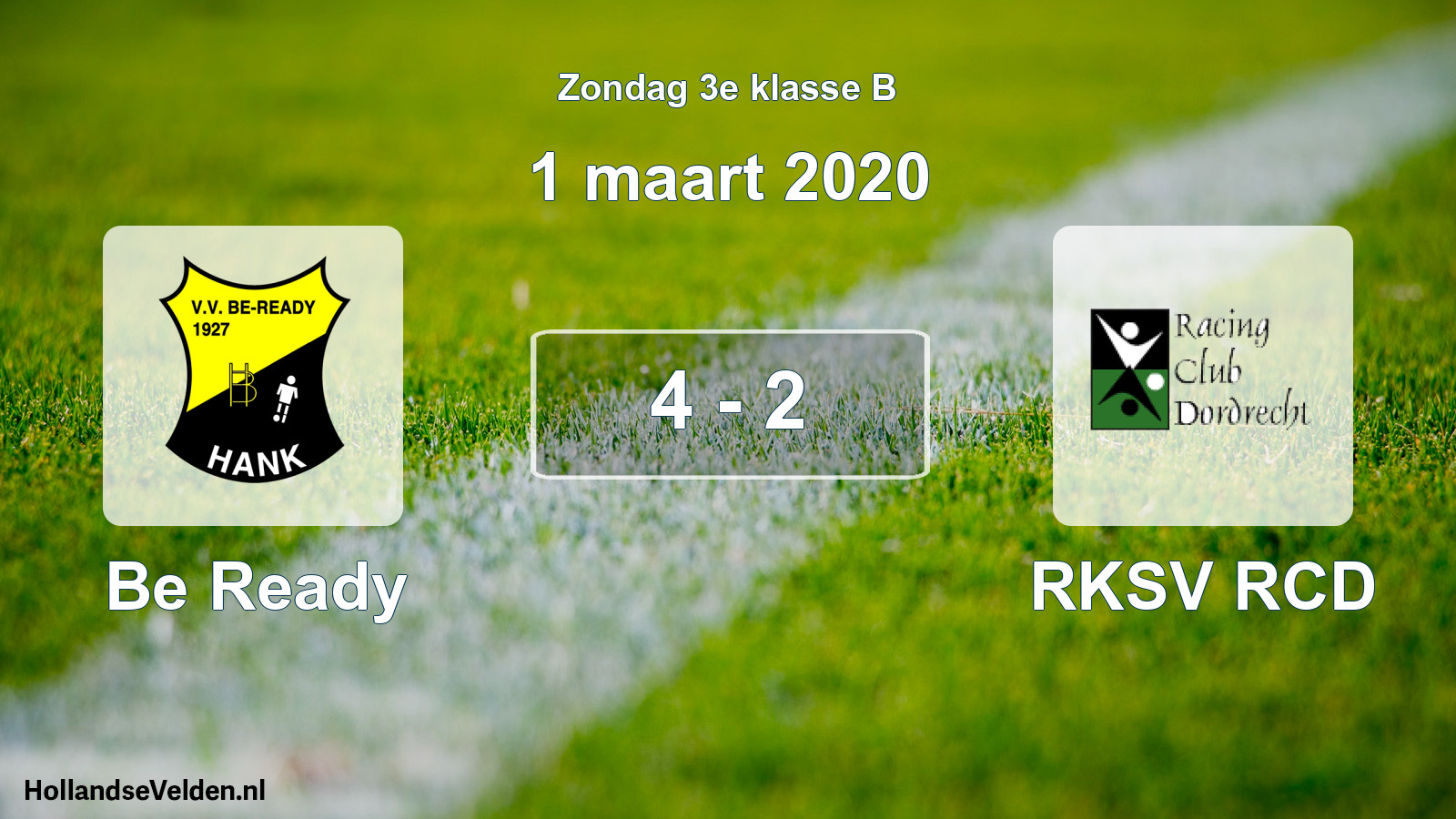 Total number of matches played: Be Ready - RKSV RCD 4 - 2 (1 March 2020)