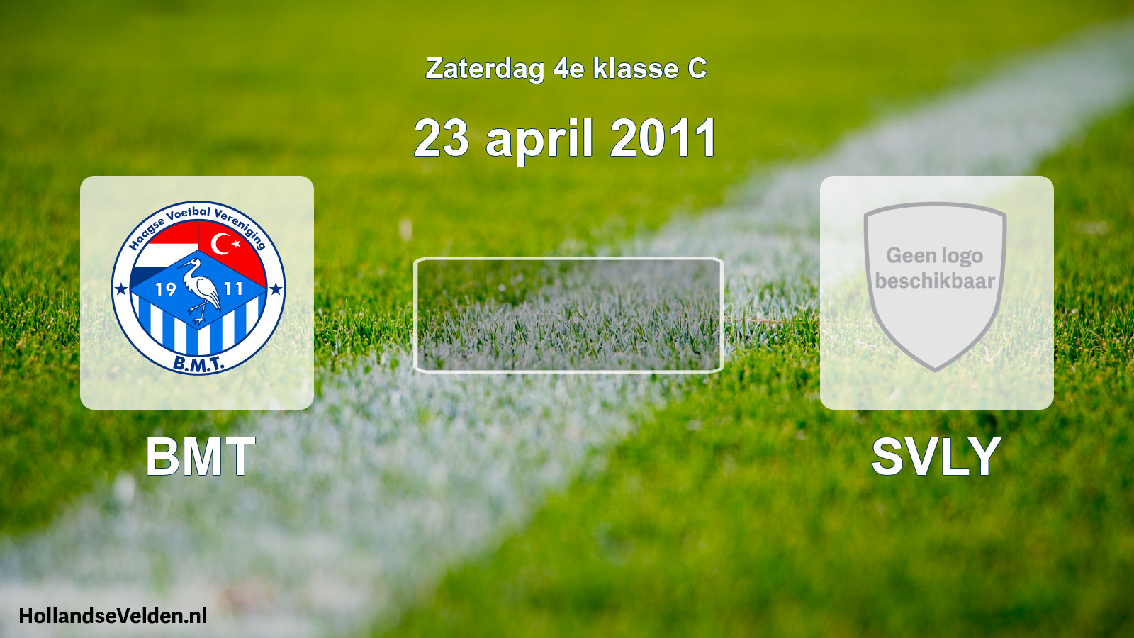 Geplande wedstrijd: BMT - SVLY (23 april 2011)