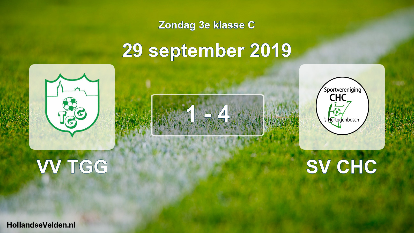 Total number of matches played: VV TGG - SV CHC 1 - 4 (29 September 2019)