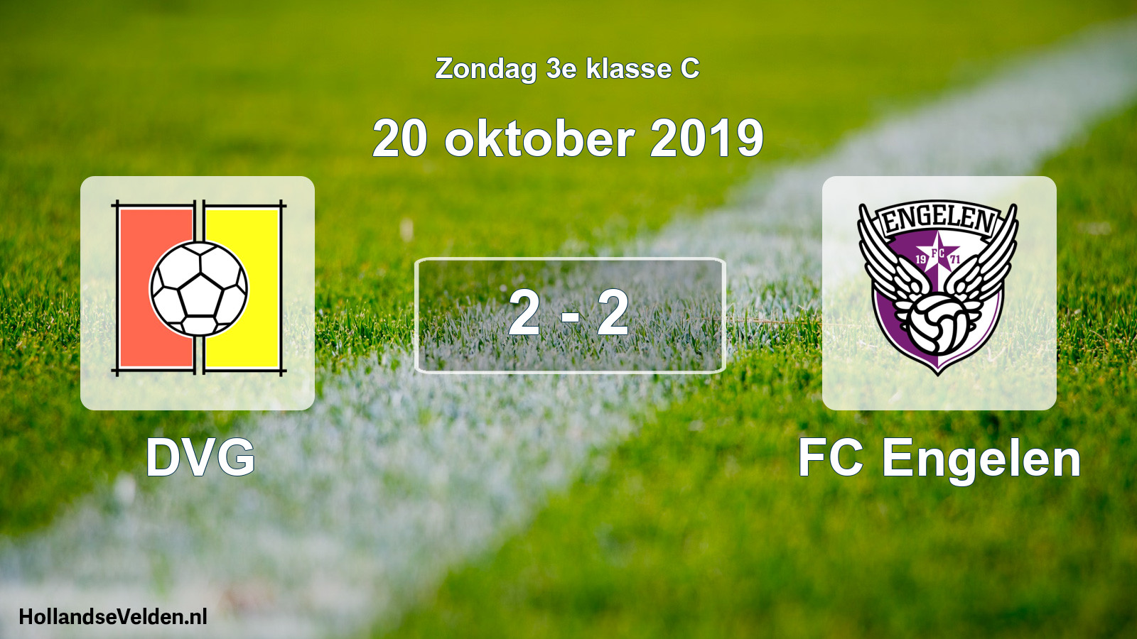 Total number of matches played: DVG - FC Engelen 2 - 2 (20 October 2019)