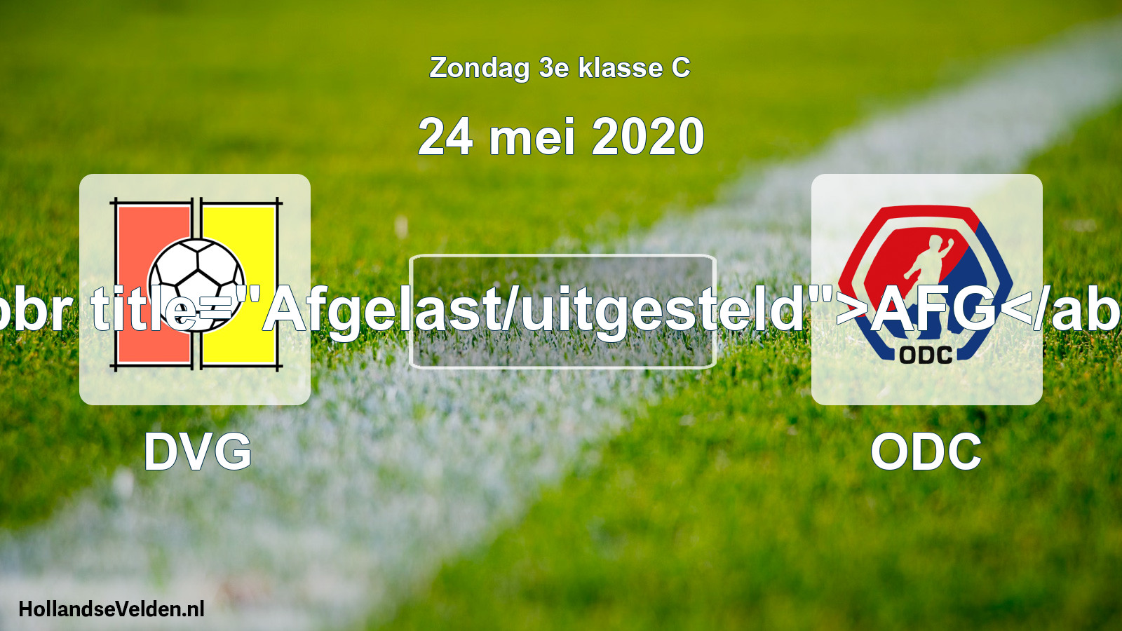 Scheduled Match: DVG - ODC (24 May 2020)