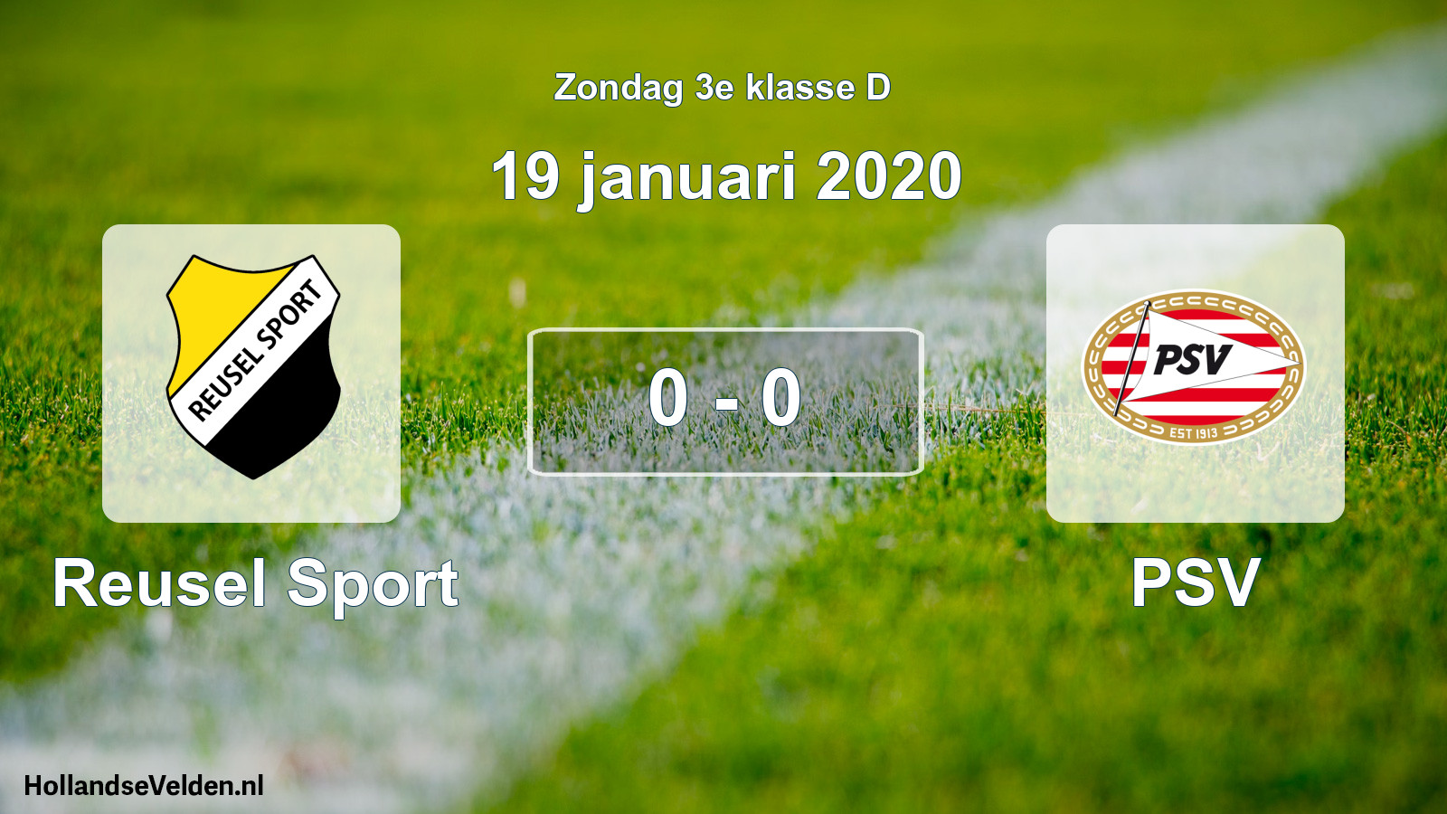 Total number of matches played: Reusel Sport - PSV 0 - 0 (19 January 2020)