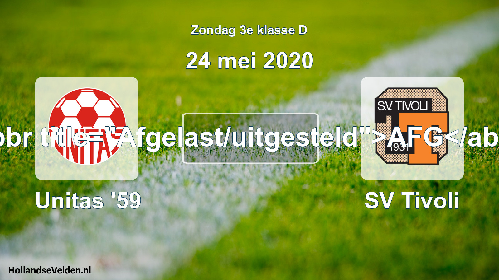 Scheduled Match: Unitas '59 - SV Tivoli (24 May 2020)