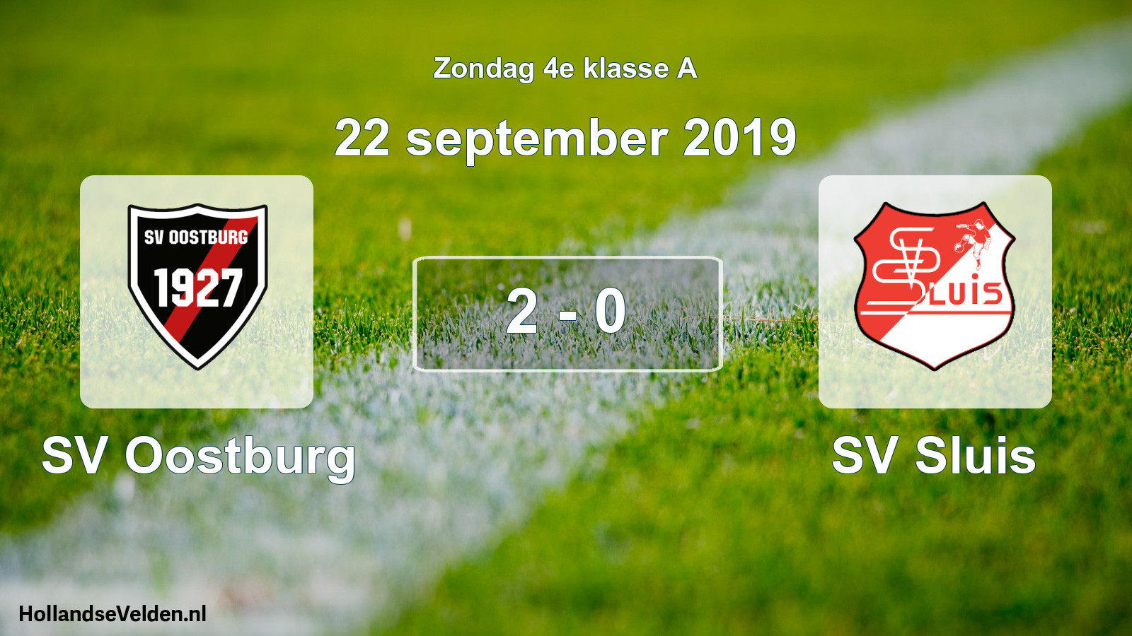 Total number of matches played: SV Oostburg - SV Sluis 2 - 0 (22 September 2019)