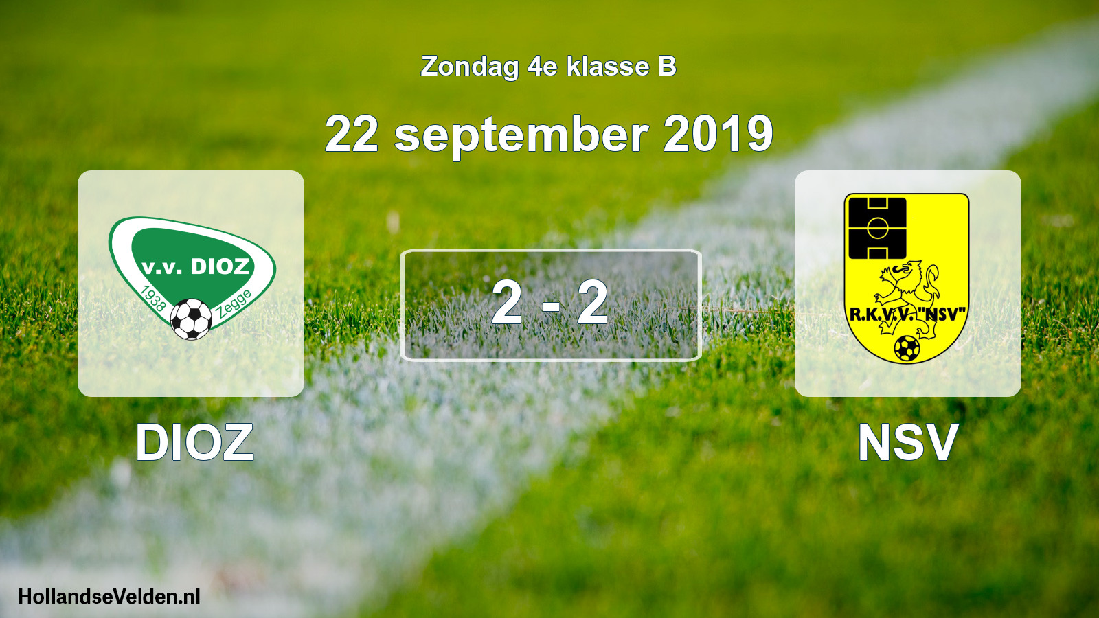 Total number of matches played: DIOZ - NSV 2 - 2 (22 September 2019)