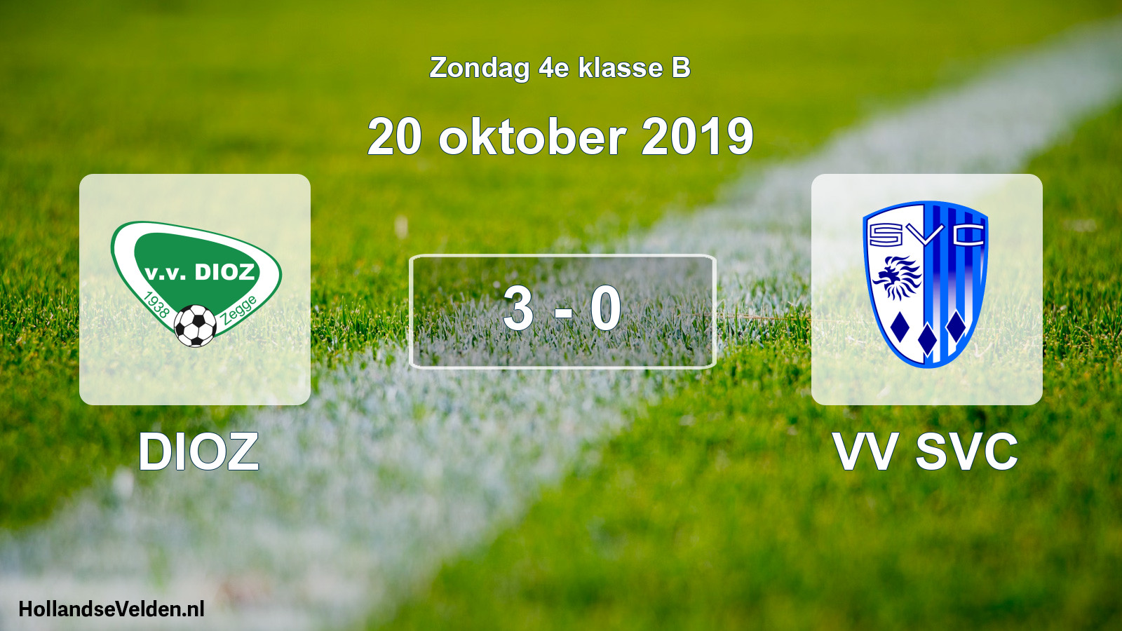 Total number of matches played: DIOZ - VV SVC 3 - 0 (20 October 2019)
