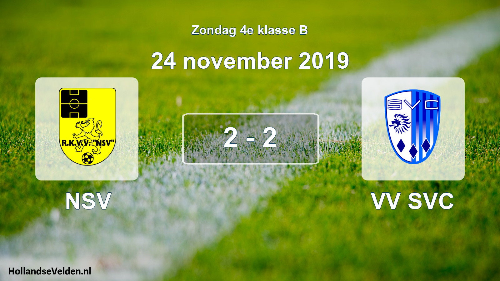 Total number of matches played: NSV - VV SVC 2 - 2 (24 November 2019)
