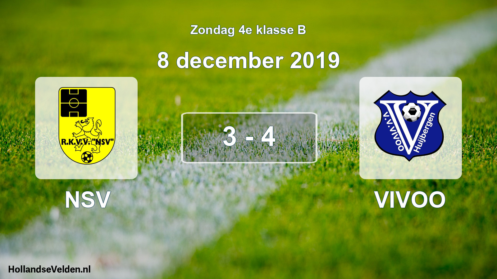 Total number of matches played: NSV - VIVOO 3 - 4 (8 December 2019)