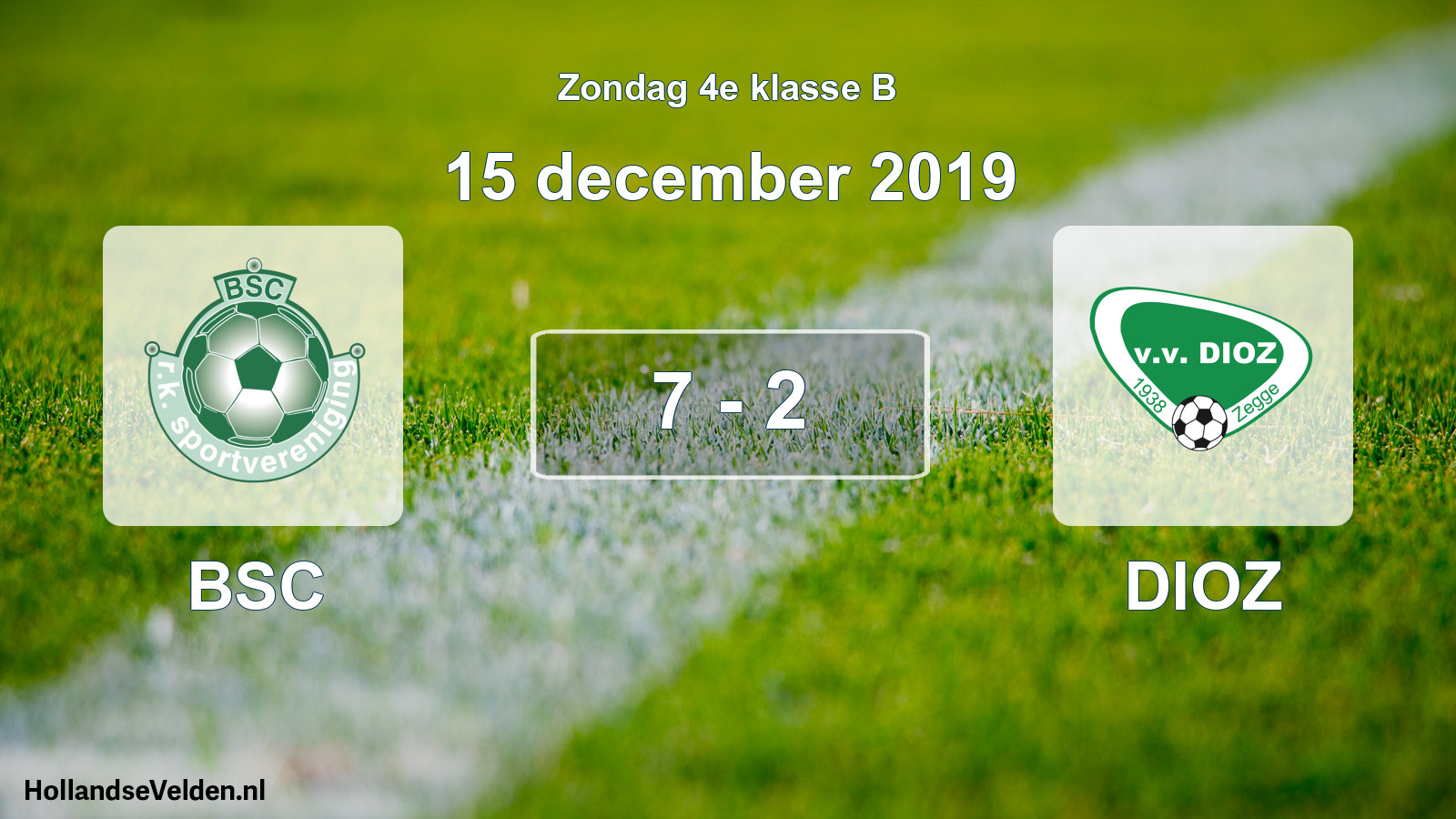 Total number of matches played: BSC - DIOZ 7 - 2 (15 December 2019)