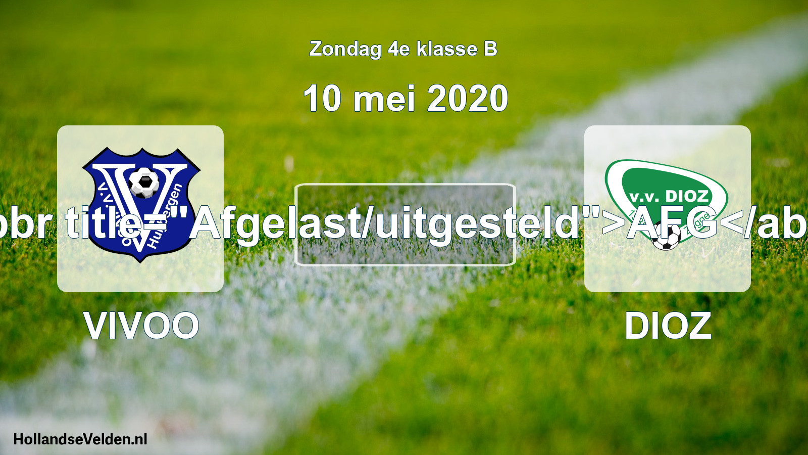 Scheduled Match: VIVOO - DIOZ (10 May 2020)