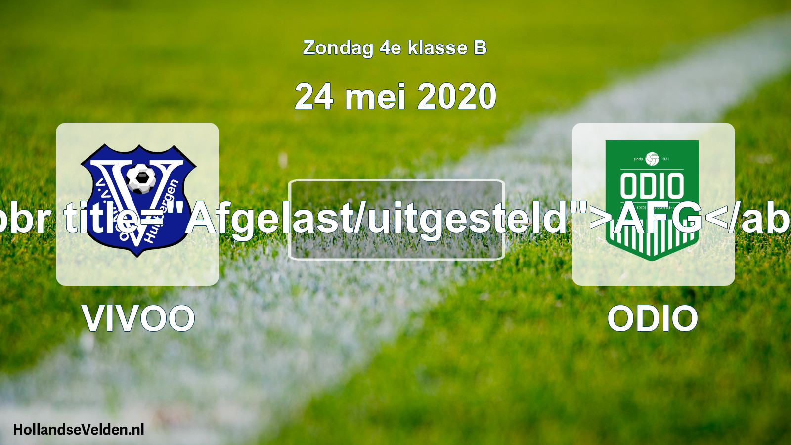 Scheduled Match: VIVOO - ODIO (24 May 2020)