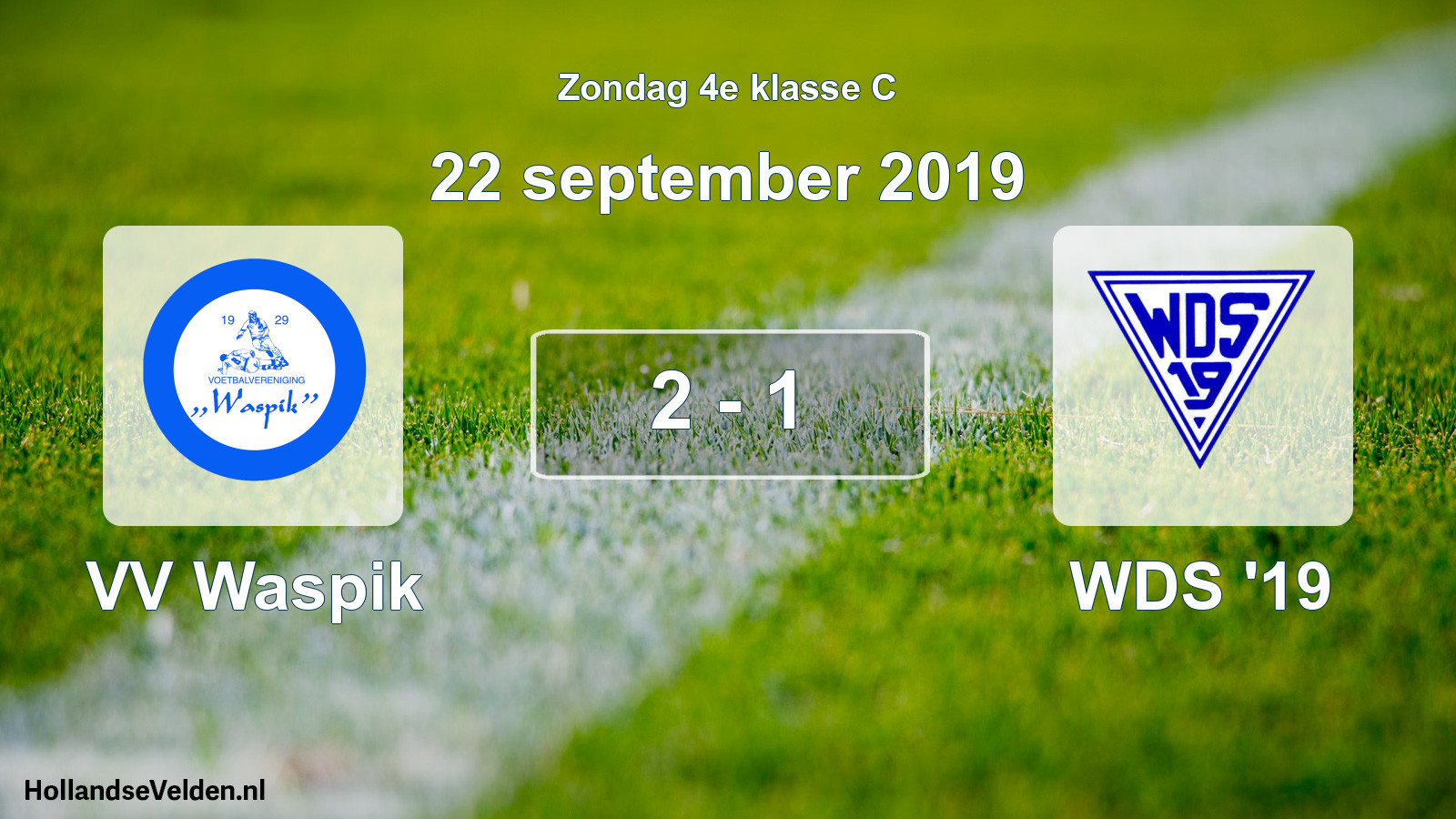 Total number of matches played: VV Waspik - WDS '19 2 - 1 (22 September 2019)