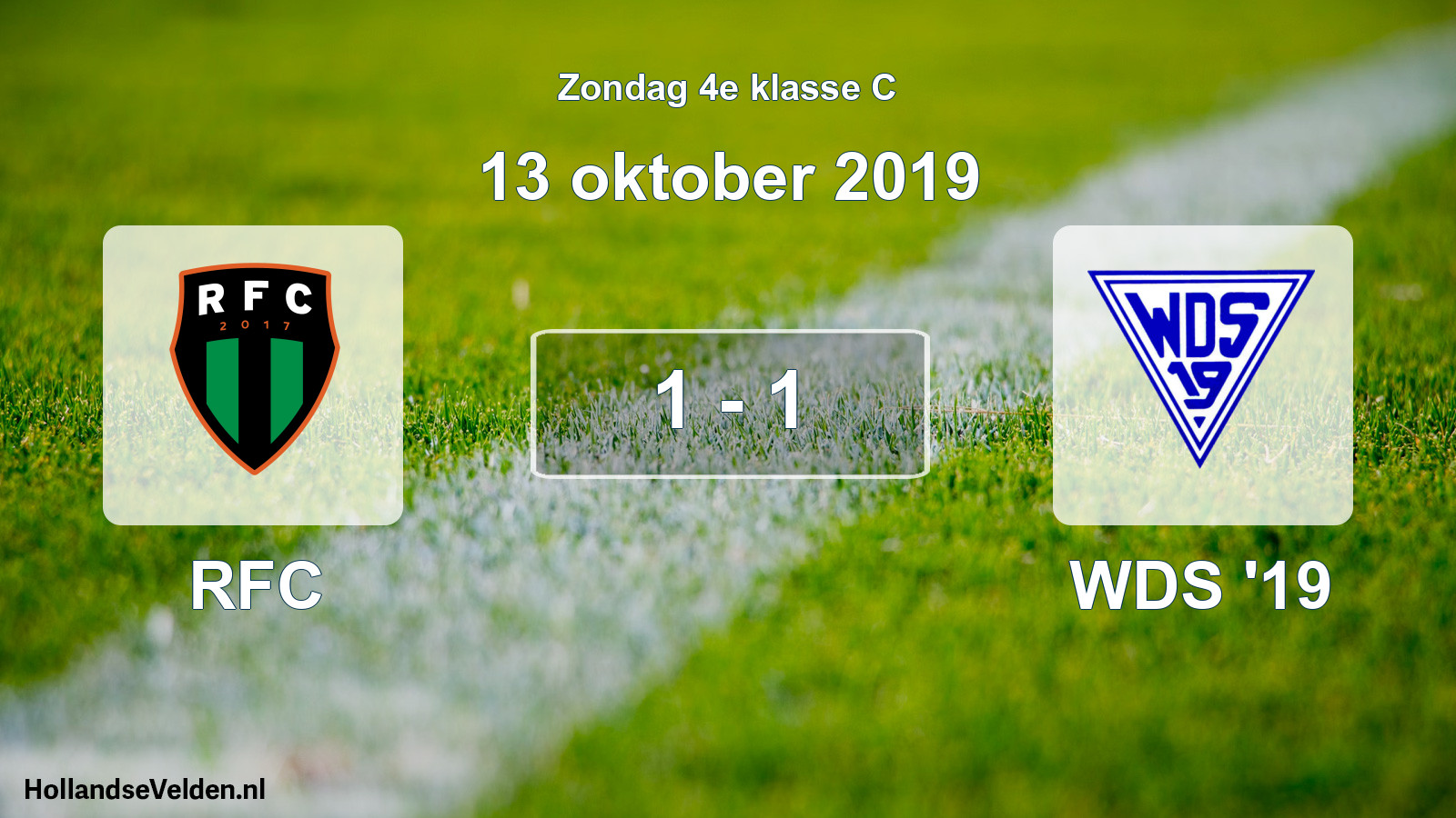Total number of matches played: RFC - WDS '19 1 - 1 (13 October 2019)