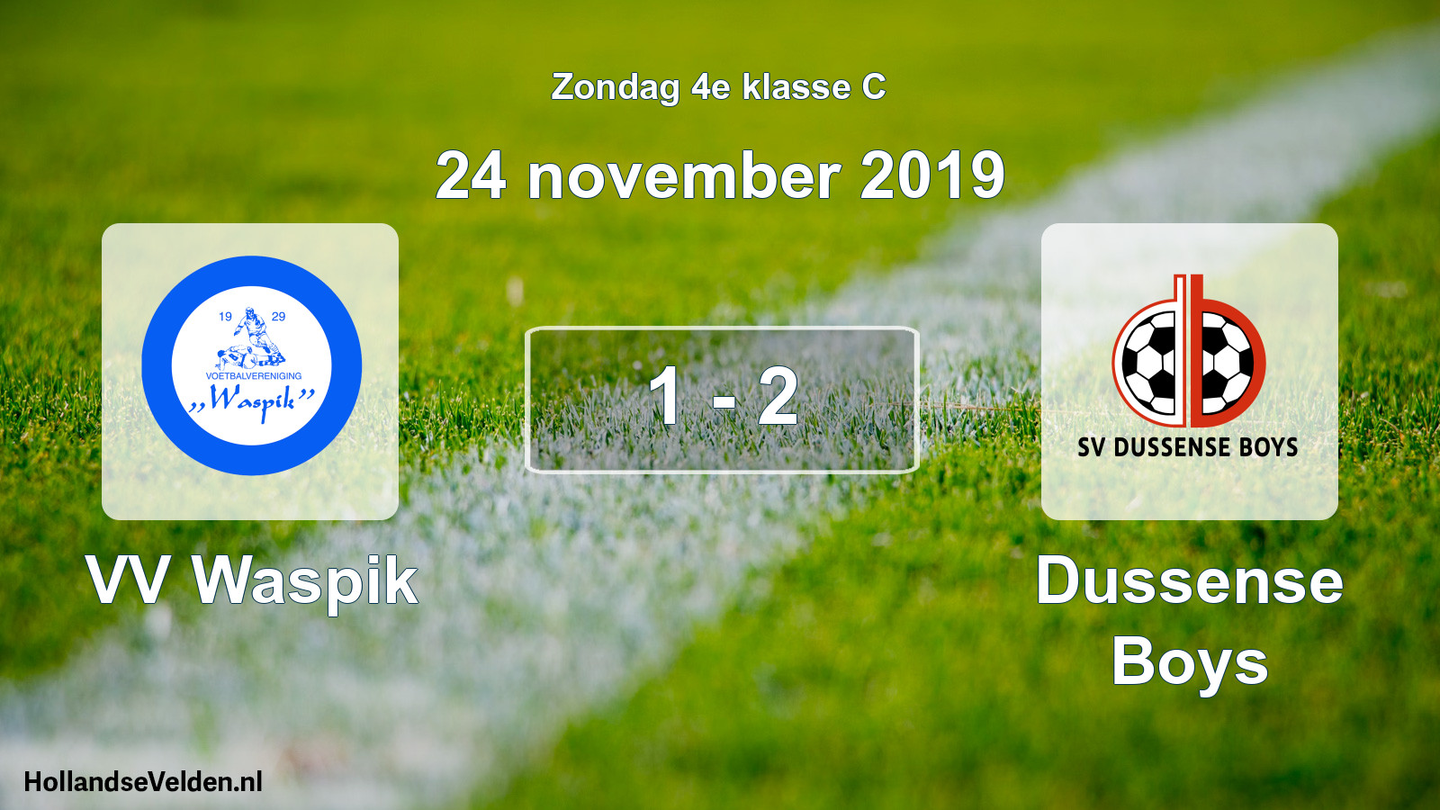 Total number of matches played: VV Waspik - Dussense Boys 1 - 2 (24 November 2019)