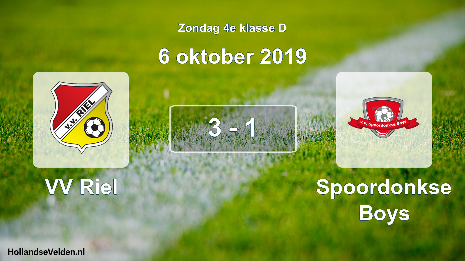 Total number of matches played: VV Riel - Spoordonkse Boys 3 - 1 (6 October 2019)