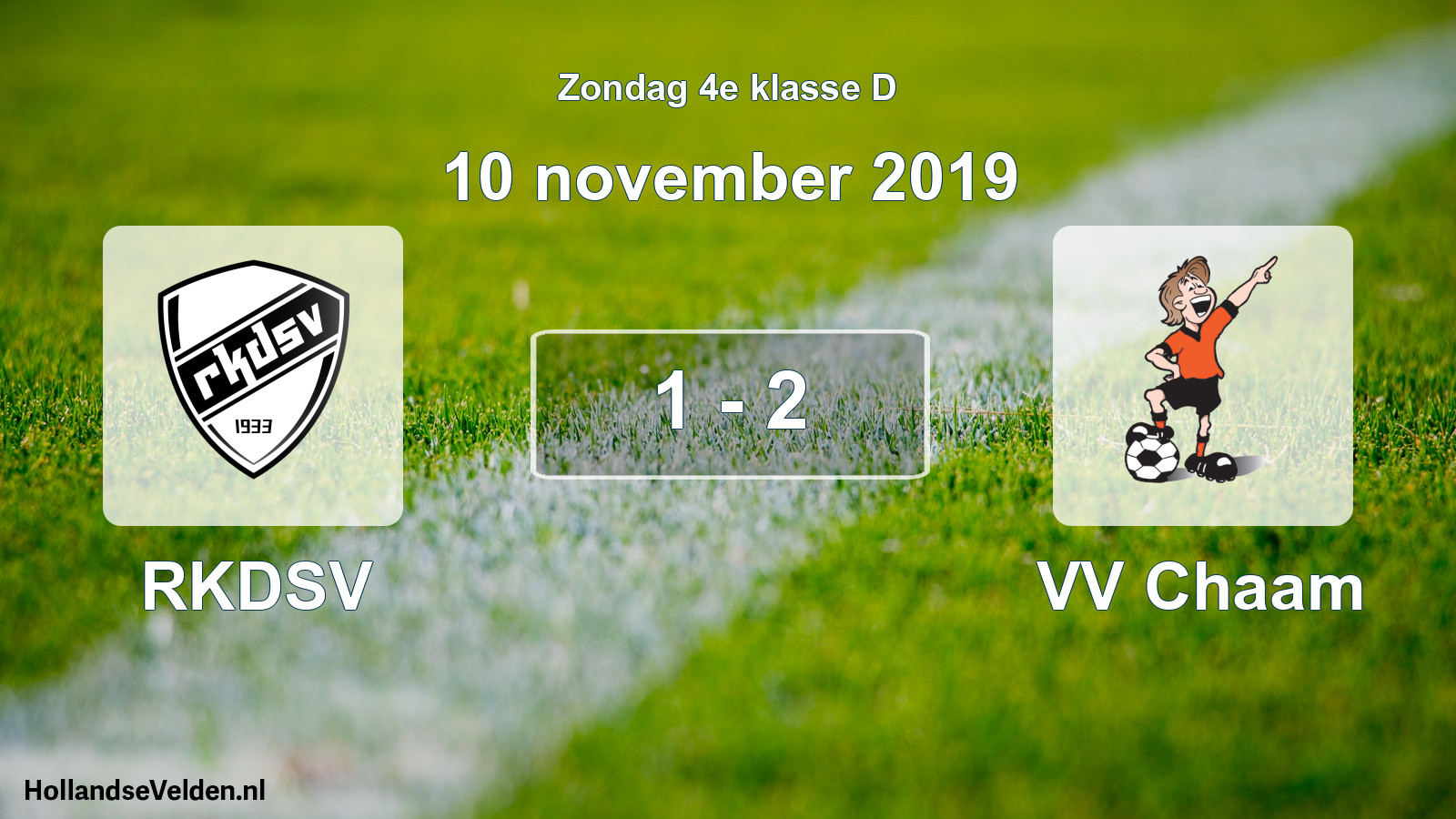 Total number of matches played: RKDSV - VV Chaam 1 - 2 (10 November 2019)