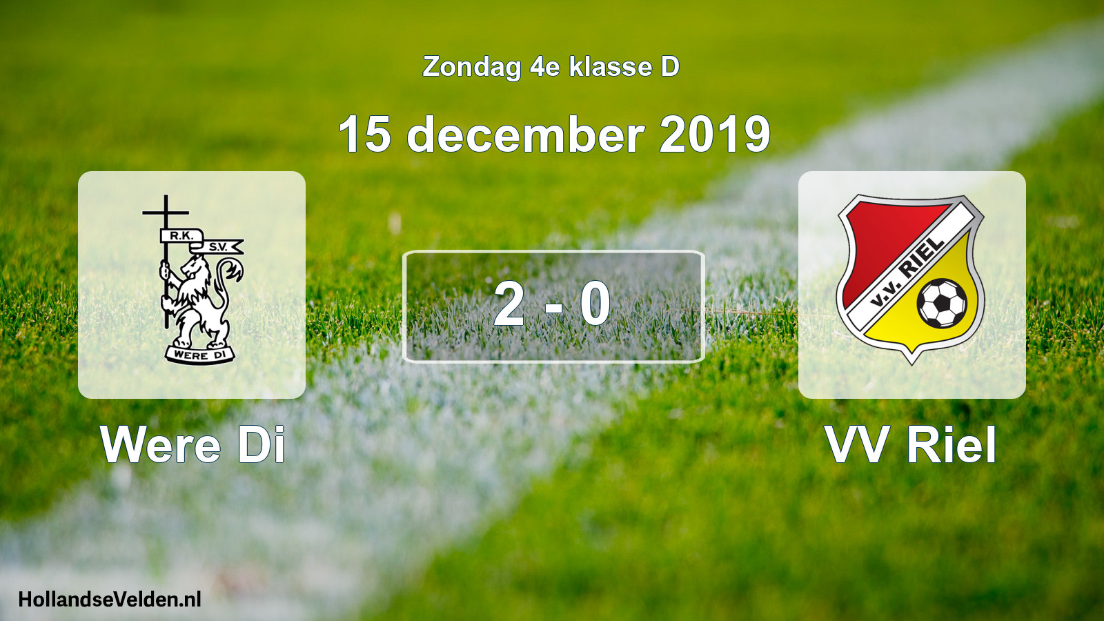 Total number of matches played: Were Di - VV Riel 2 - 0 (15 December 2019)