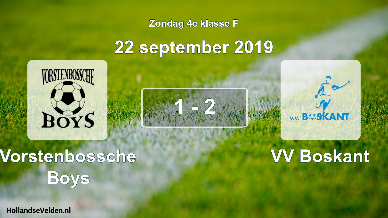 Total number of matches played: Vorstenbossche Boys - VV Boskant 1 - 2 (22 September 2019)