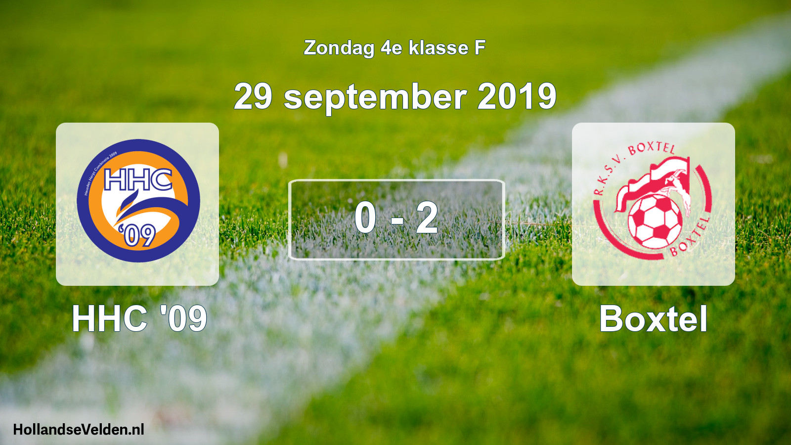 Total number of matches played: HHC '09 - Boxtel 0 - 2 (29 September 2019)