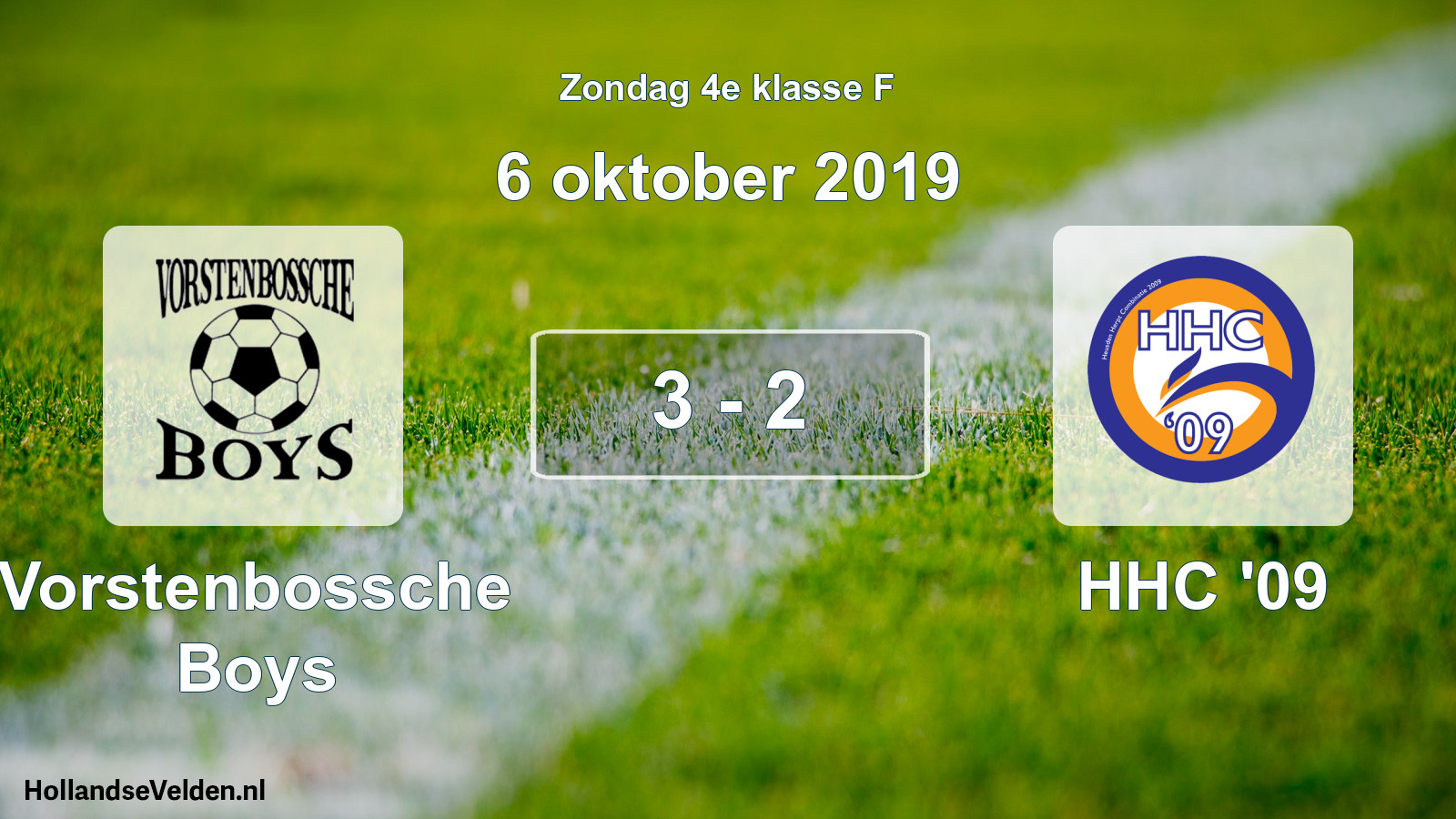 Total number of matches played: Vorstenbossche Boys - HHC '09 3 - 2 (6 October 2019)