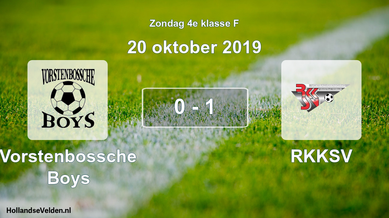 Total number of matches played: Vorstenbossche Boys - RKKSV 0 - 1 (20 October 2019)