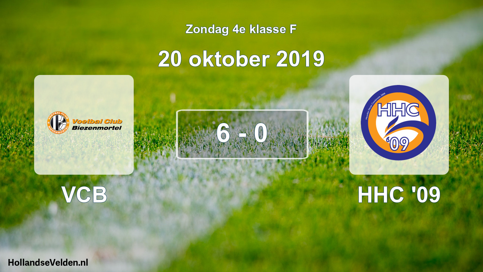 Total number of matches played: VCB - HHC '09 6 - 0 (20 October 2019)